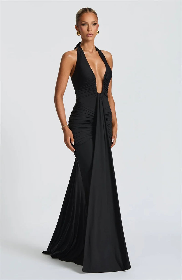 Selesta Deep Drape Gown