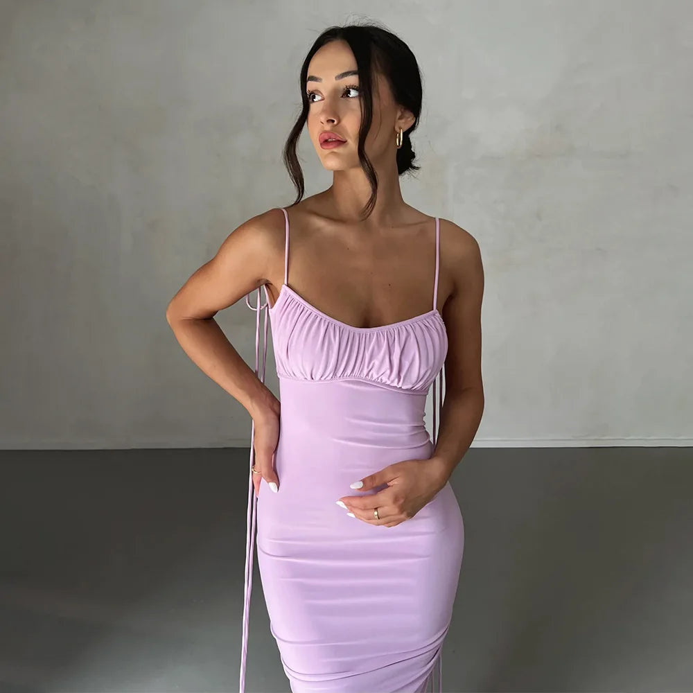 Liora Tie-Back Maxi Dress