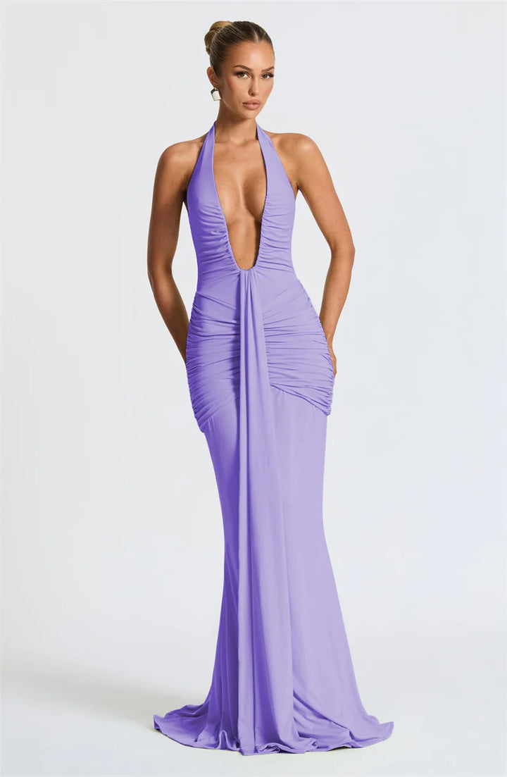 Selesta Deep Drape Gown