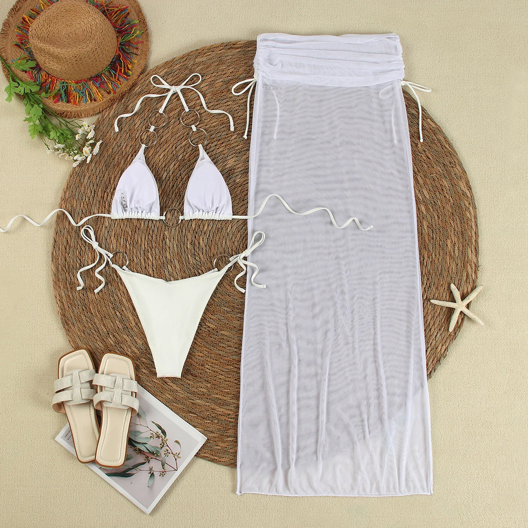 Isla Sheer 3-Piece Beach Set