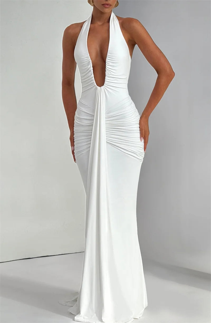 Selesta Deep Drape Gown