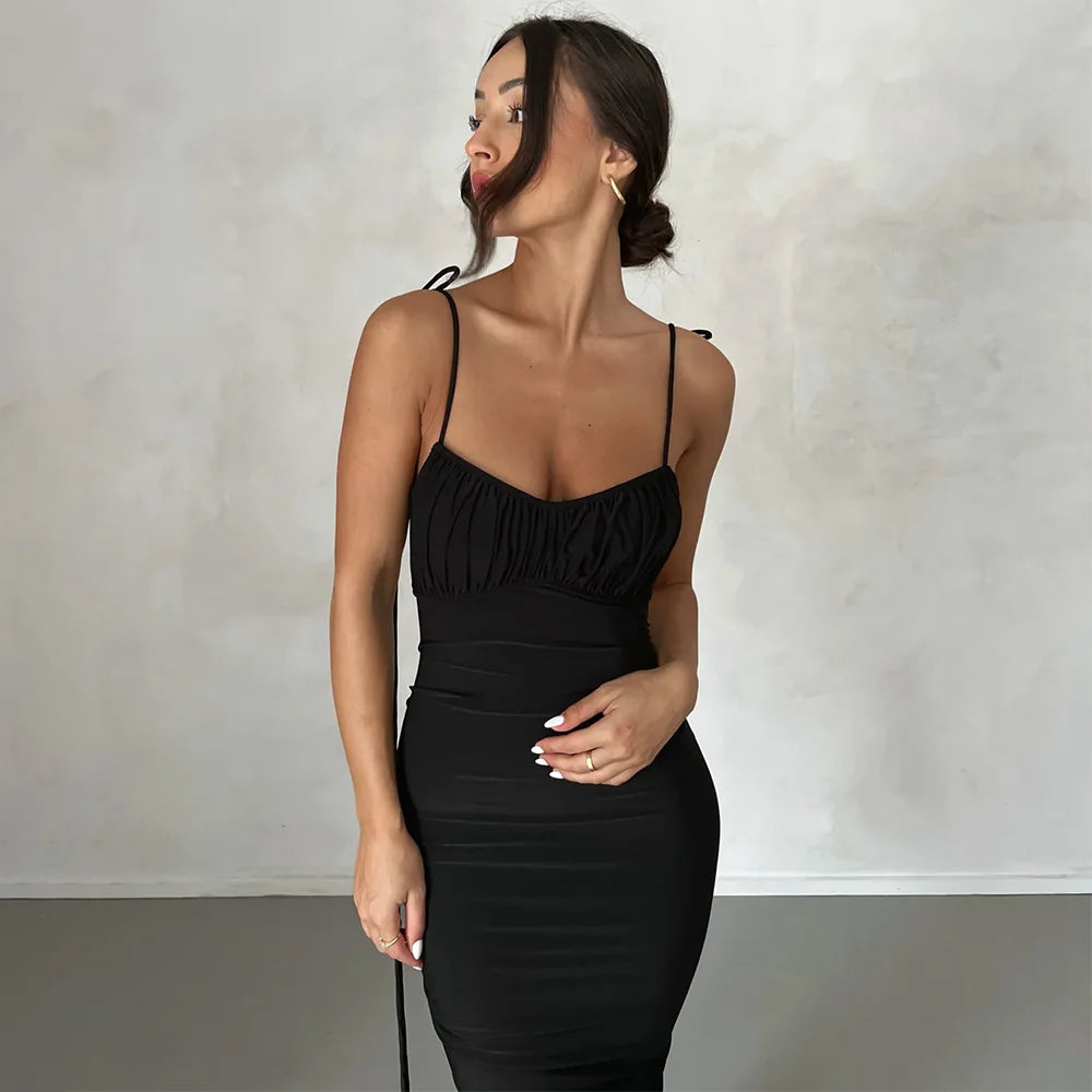 Liora Tie-Back Maxi Dress