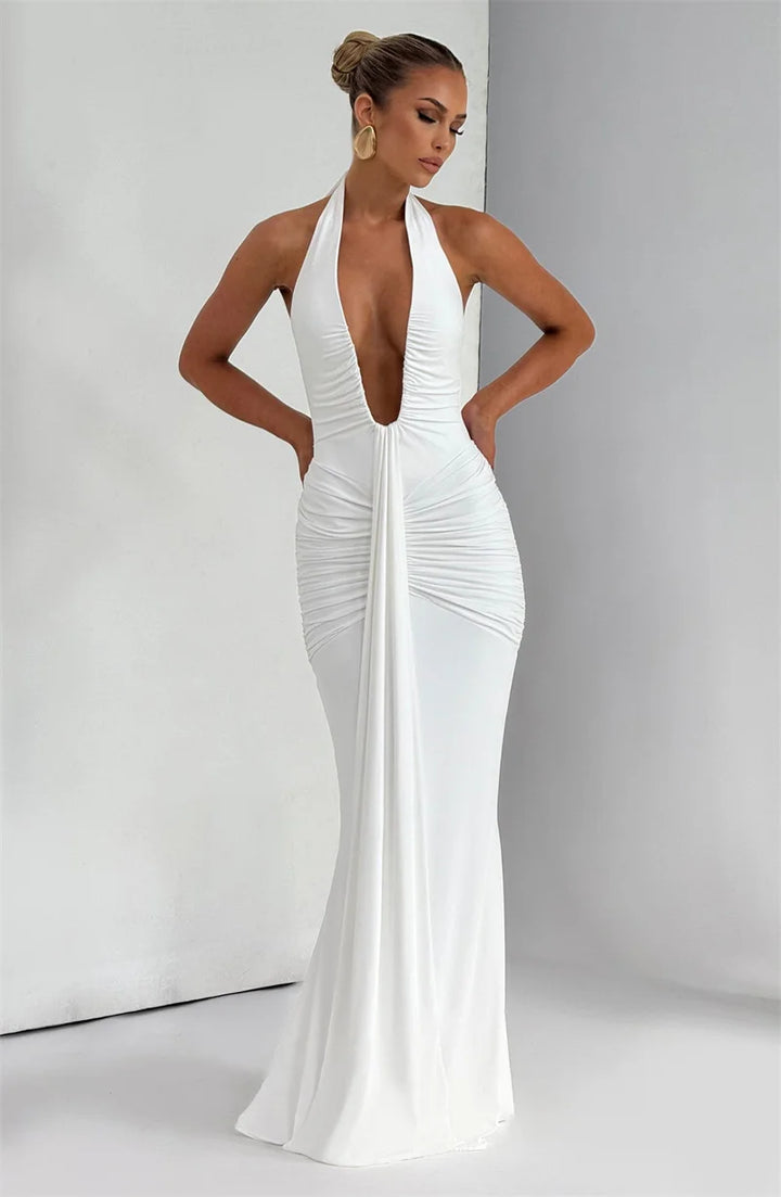 Selesta Deep Drape Gown