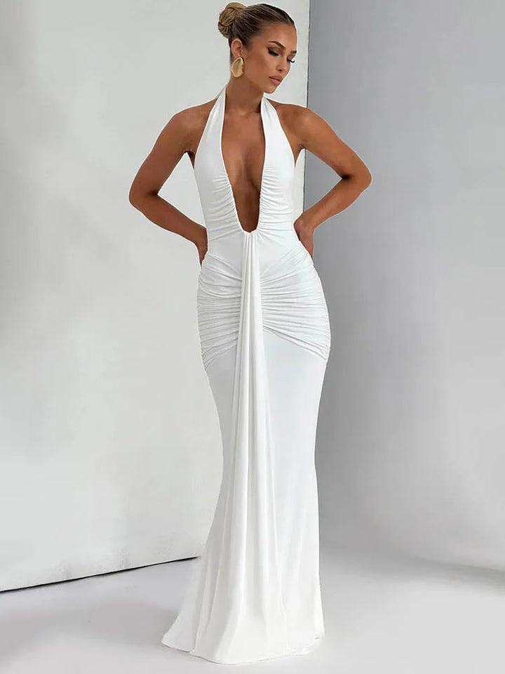 Selesta Deep Drape Gown