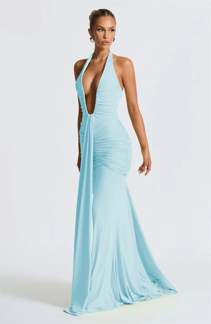 Selesta Deep Drape Gown