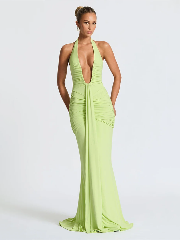 Selesta Deep Drape Gown