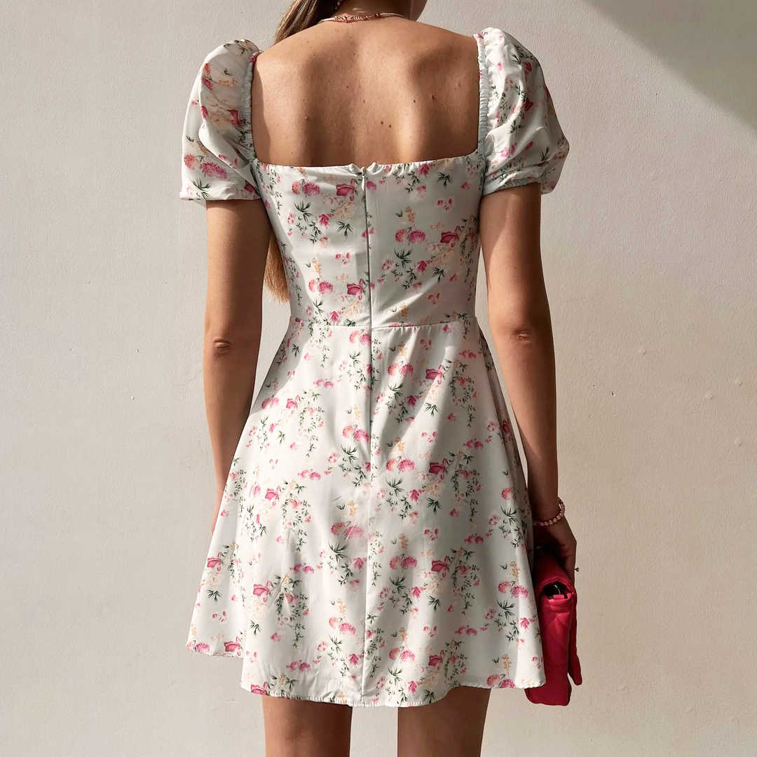 Sierra Puff-Sleeve Mini Dress